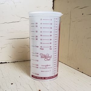 The Pampered Chef Dry/Solid & Liquid Measuring Cup Made in USA 🇺🇸